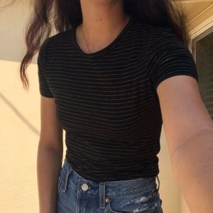 Fitted Black T Shirt